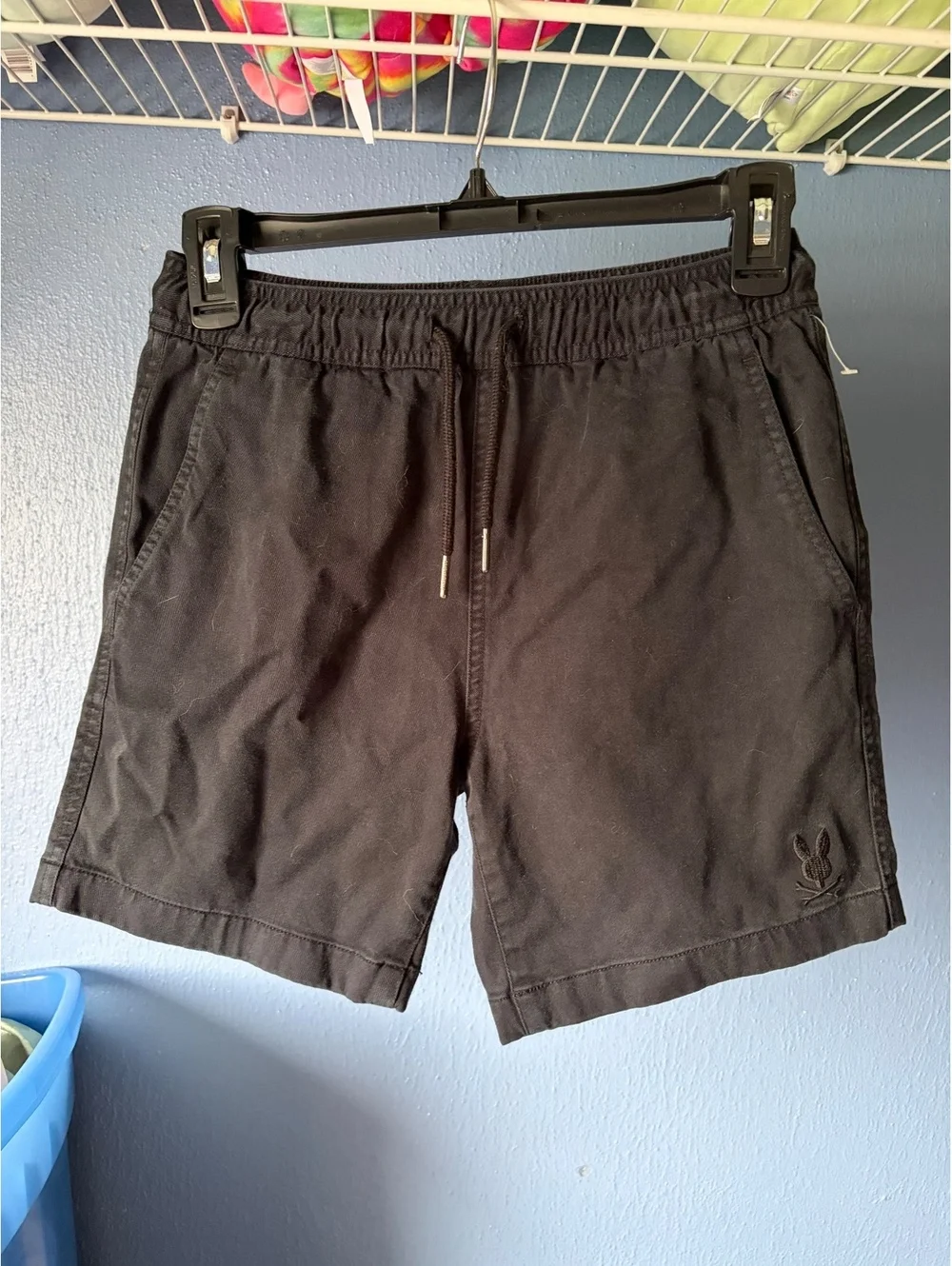 Psycho bunny black shorts 10/12 kids boys youth medium